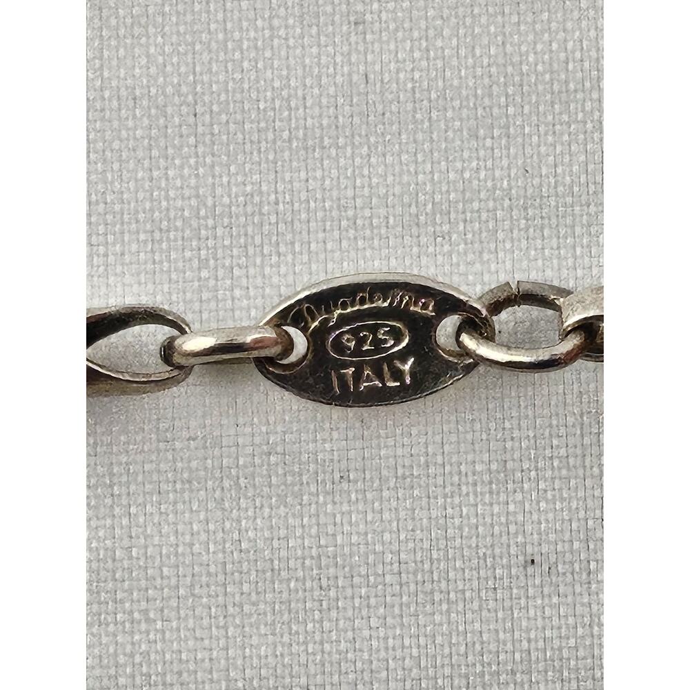 Ladies Dyadema 925 Sterling Silver Italy Vintage 7.25 " Rope Bracelet Petite - Picture 5 of 8